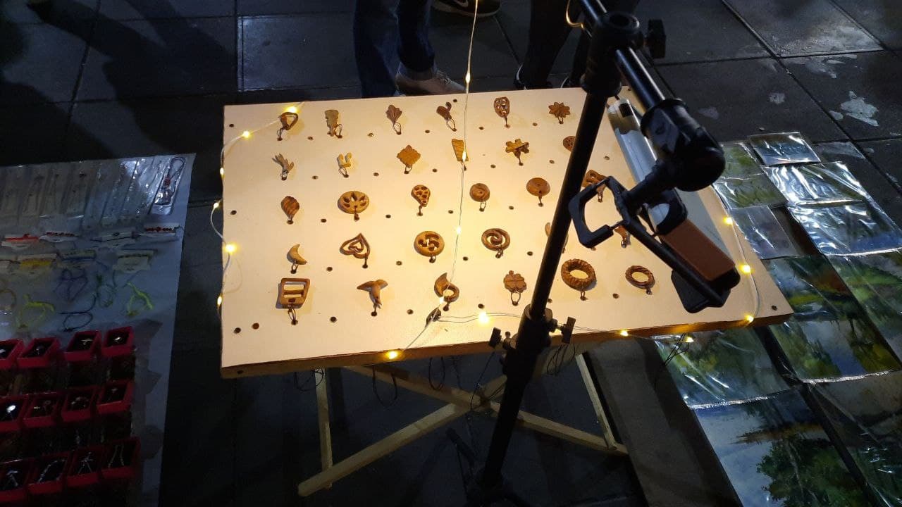 مجموعه آویز چوبی دستساز